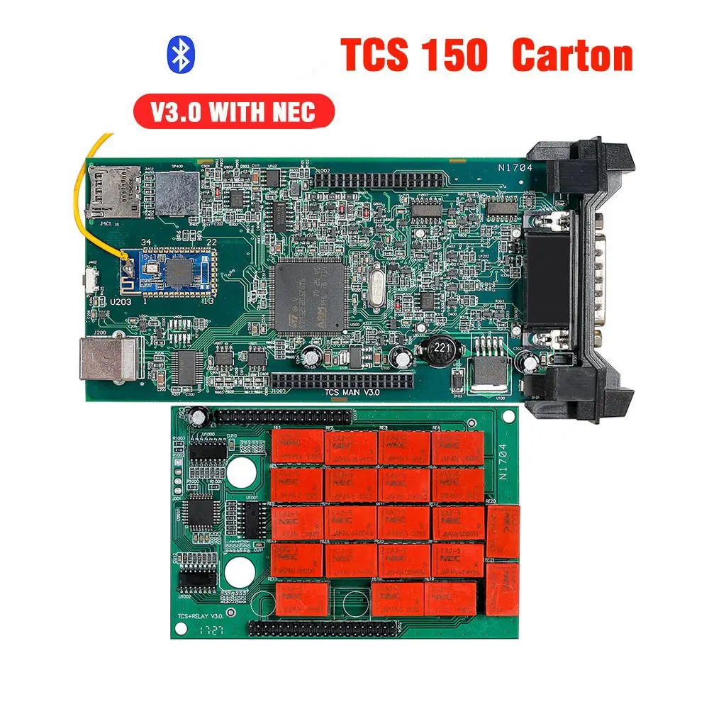 Type 2 Двойной зеленый pcb Bluetooth, протокол CDP TCS PRO с. r1 keygen программное обеспечение автомобиля грузовик диагностический инструмент multidiag pro Лидер продаж - Цвет: Type 2