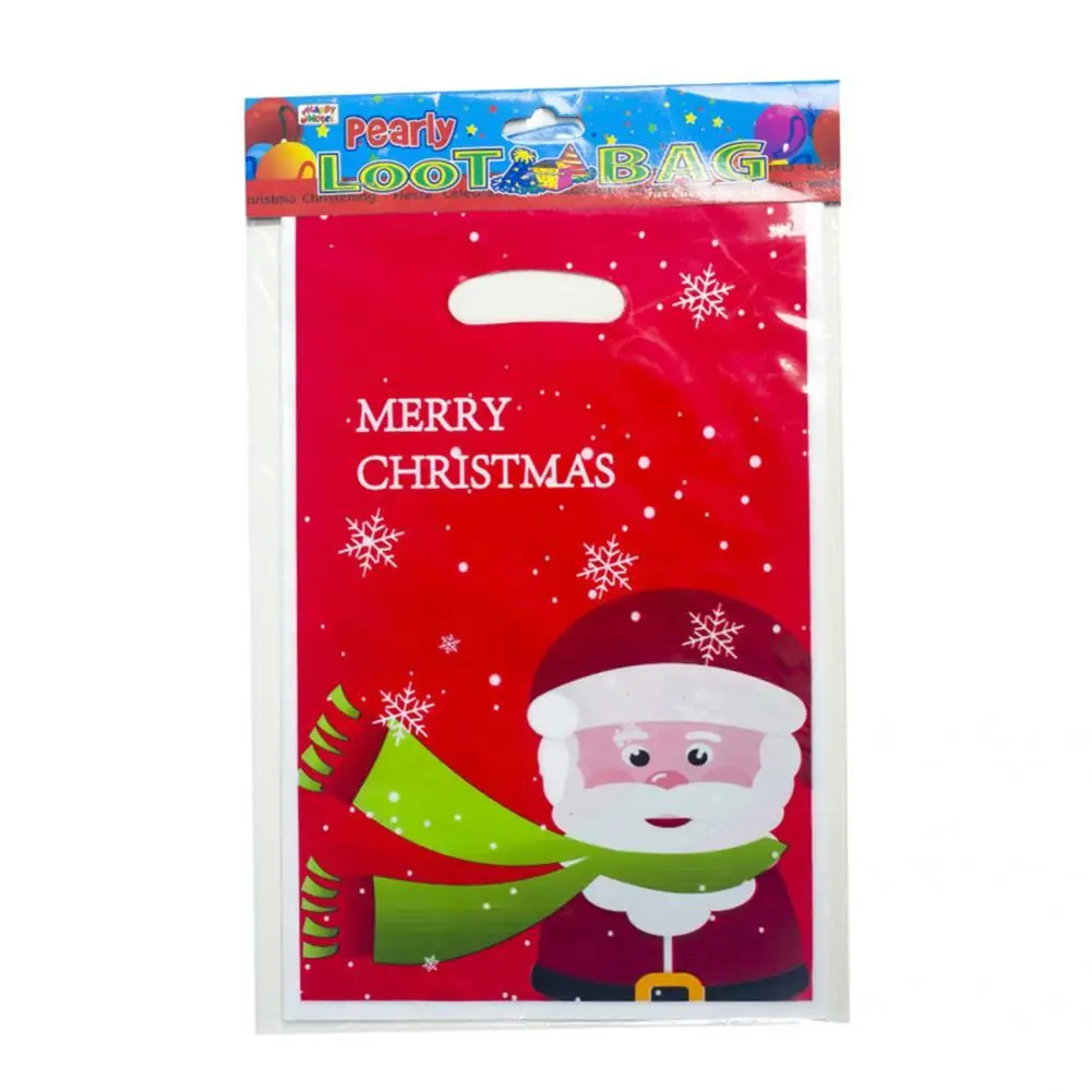 

Unique Present Bag Festive Eco-friendly Creative Christmas Candy Present Bag Present Pouch Gift Pouch 10Pcs