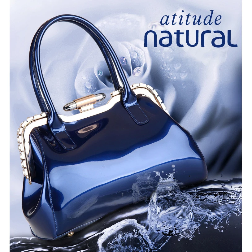 

Luxury Europe diamond Fashion Women Bag Chains Patent Leather Shoulder bags for women 2021 Famous Brand Shoulder Handbag totes