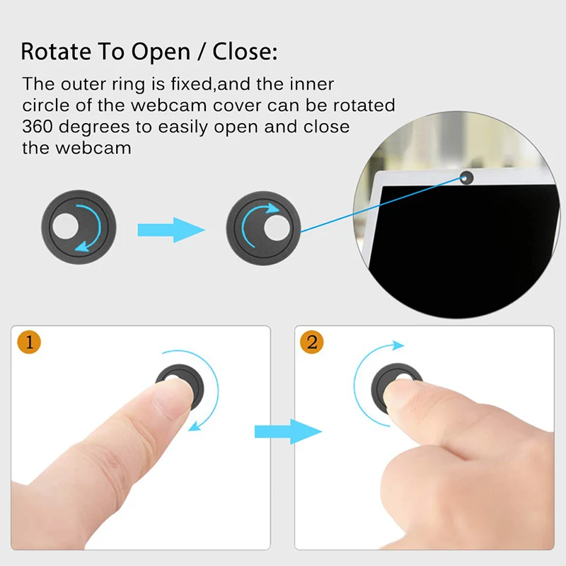 Circle Webcam Cover Privacy Protector Laptop Camera Slider Sticker Web Cam Covers for Tablet PC Samsung Iphone Smartphone | Мобильные