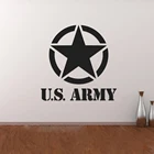 Съемные настенные стикеры со звездами армии США для гостиной, домашний художественный декор, Виниловый фон для фотографий