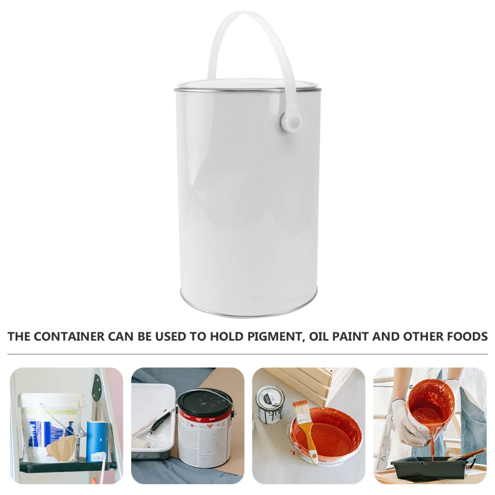 

1pc Tinplate Paint Can Pigment Can Multipurpose Oil Paint Can Handheld Paint Can