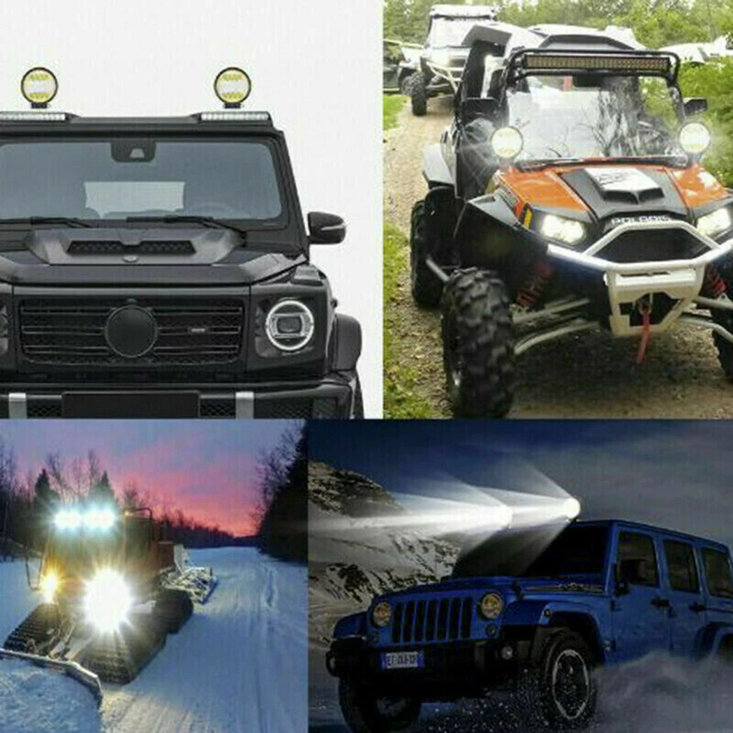 

SUV Light White Work ​4.3Inch 6000K&3000K Accessories Fog IP68 Off-Road