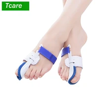 tcare 1pair foot care bunion corrector adjustable nylon button bunion splint protector sleeves toe straightener hallux valgus