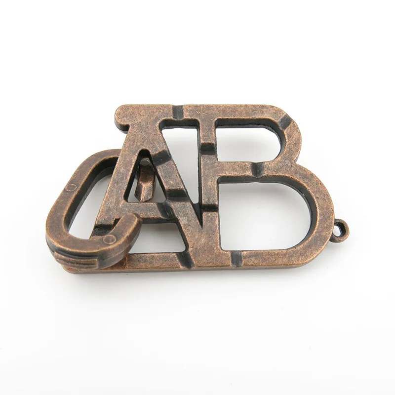 Игрушка для игры в мозги IQ Test Lock Teaser мозга из сплава металлические пазлы детей и