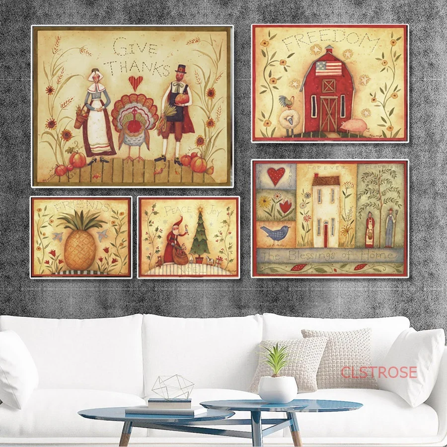 Картина на холсте с изображением любовного праздника мира ВИНТАЖНЫЙ ПЛАКАТ