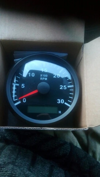 Водонепроницаемый тахометр с песочным часом 85 мм 3000 об/мин для грузовиков лодок