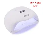 Сушилка для ногтей 54 Вт, светодиодная УФ-лампа для ногтей, отверждение гель-лака с дном, 30 с60 с90 с, таймер лампа для ЖК-дисплея, для нейл-арта