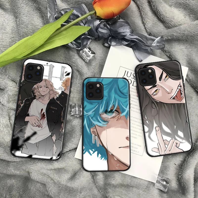 

Tokyo Revengers Phone Case For iPhone 11 12 13 Pro MAX Mini SE 2020 Funda Soft TPU Carcasa Back Cover Shiba Hakkai Japan Anime