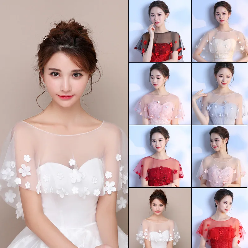 

Женское свадебное платье, накидка с цветочным кружевом, юбка для подружки невесты