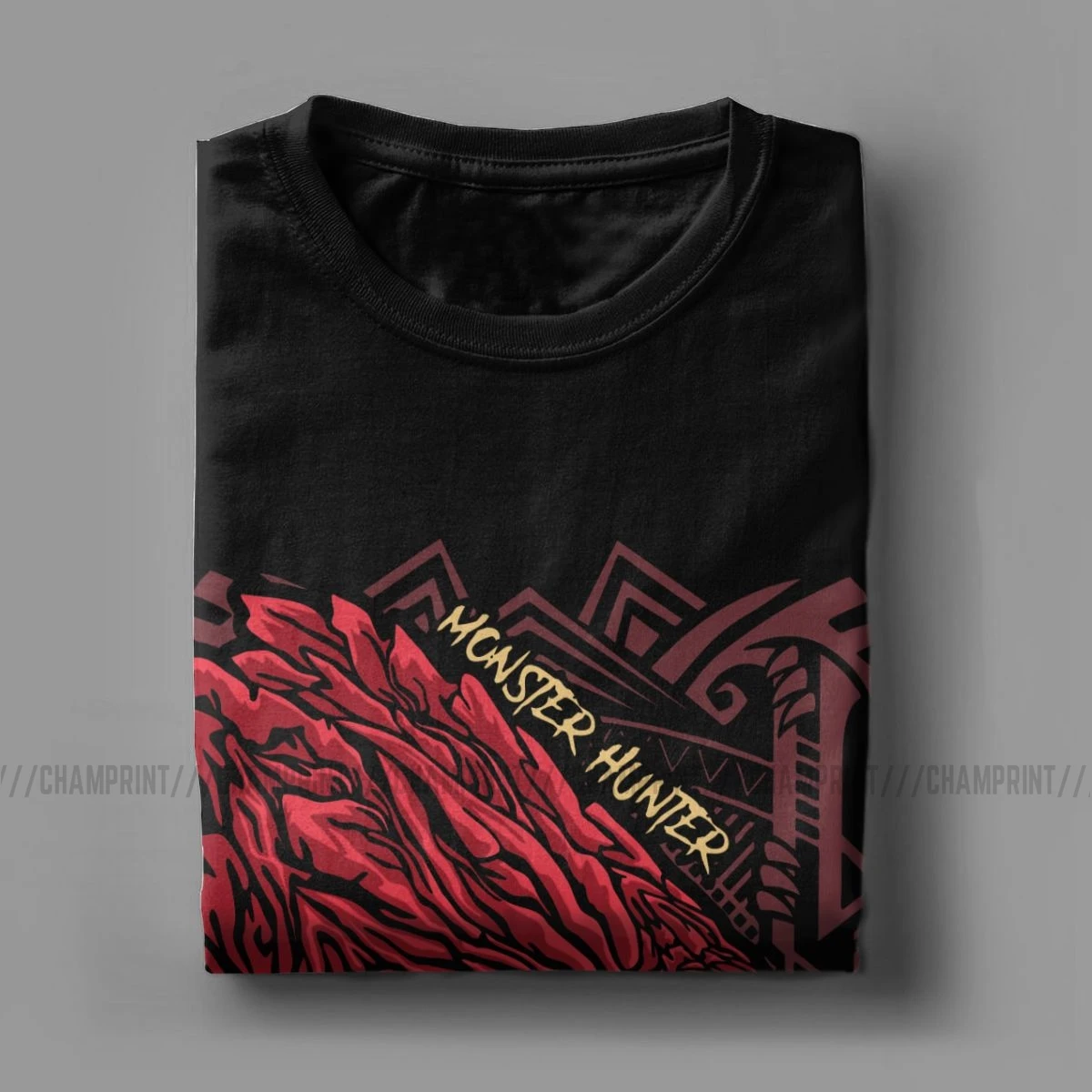 Футболка Odogaron Monster Hunter World Мужская хлопковая футболка для отдыха с круглым
