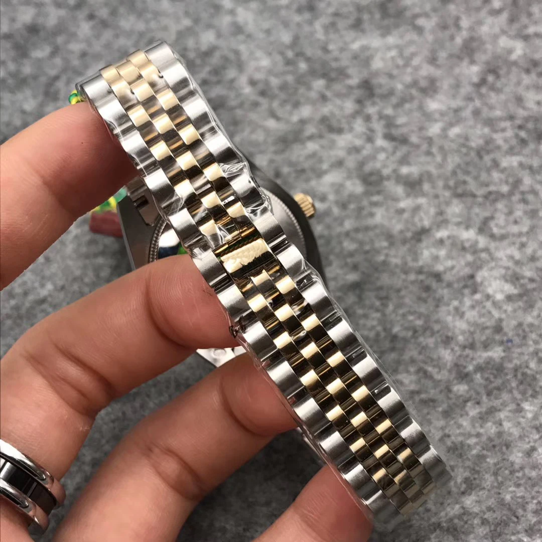 Роскошные брендовые новые женские часы Datejust из нержавеющей стали автоматические механические сапфировые золотые корпус Серые Бриллианты Циферблат Безель часы 31 мм AAA