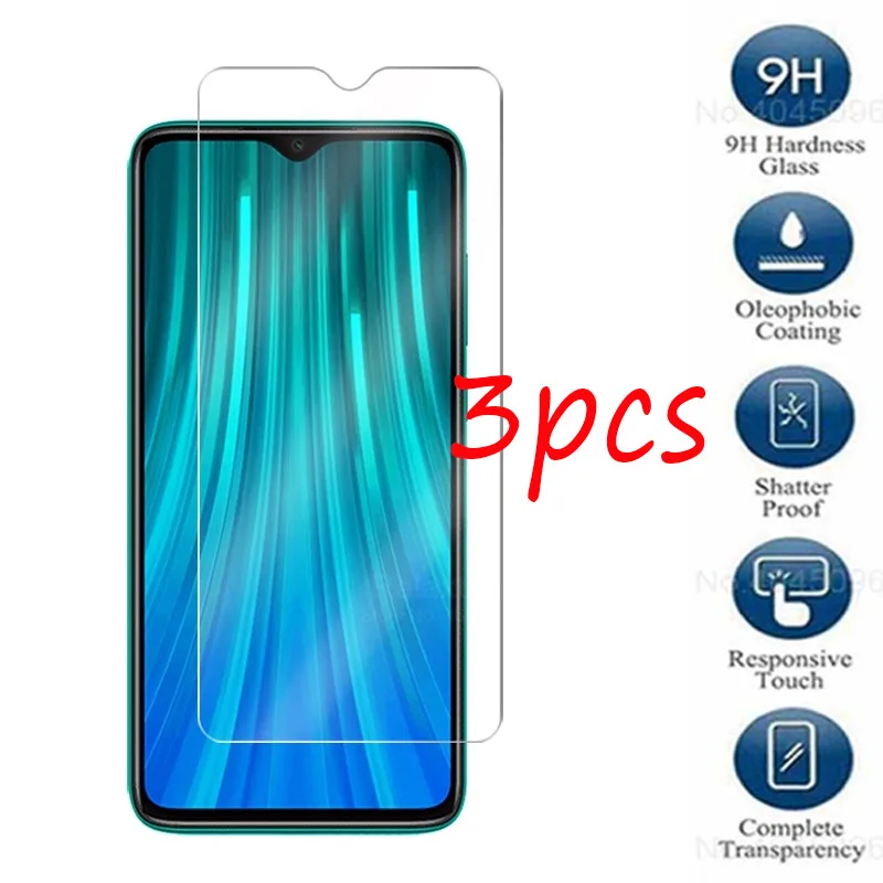 

3pcs Tempered Glass For Xiaomi Redmi note 8 pro Screen Protector readmi note 8pro note8pro note8 pro Safty Glas Protective Film