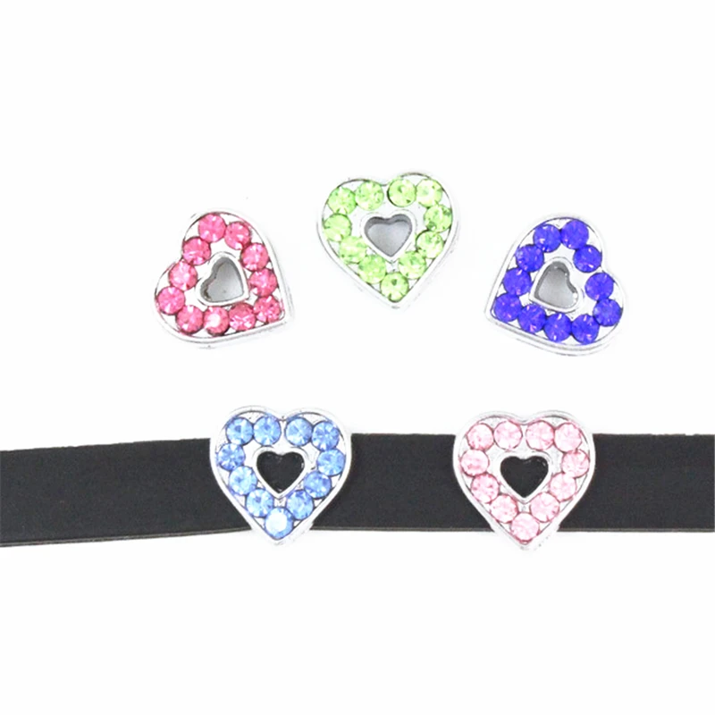 2019 DIY ювелирные изделия полые подвески в форме сердца слайдер для браслета с