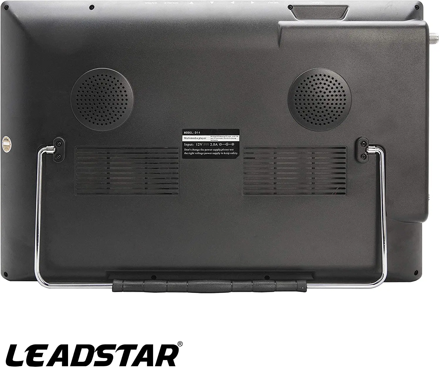 Портативный телевизор LEADSTAR 14 дюймов HD цифровой аналоговый поддержка MP4 AC3 HDin