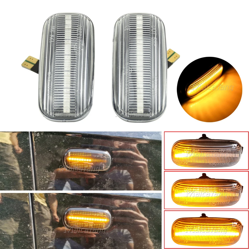 

For Audi A3 S3 8P A4 S4 RS4 B6 B7 A6 S6 RS6 C6 05-08 Side Marker Light Dynamic LED Turn Signal Flashing Indicator Blinker