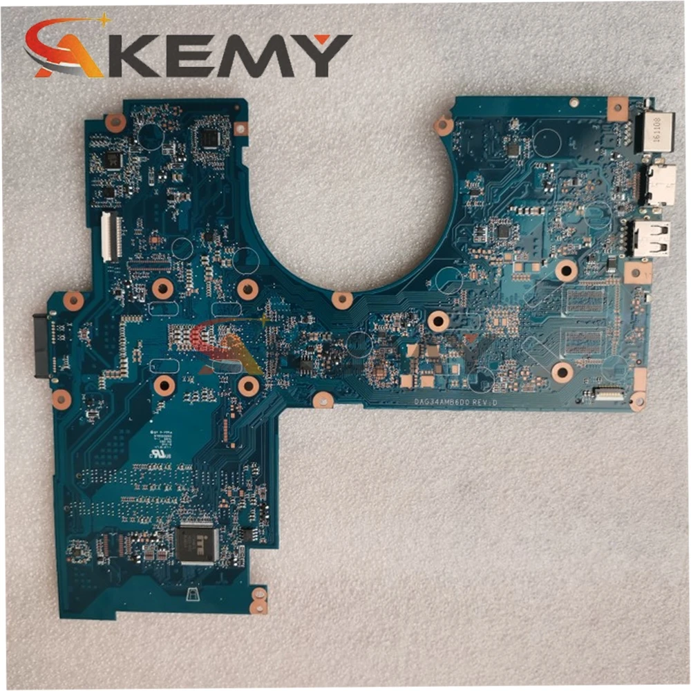Bestellen Für HP 15-AU Laptop Motherboard DAG34AMB6D0 901574-601 Mit I5-7200U CPU DDR4 MainBoard 100% Geprüft Schnelles Schiff