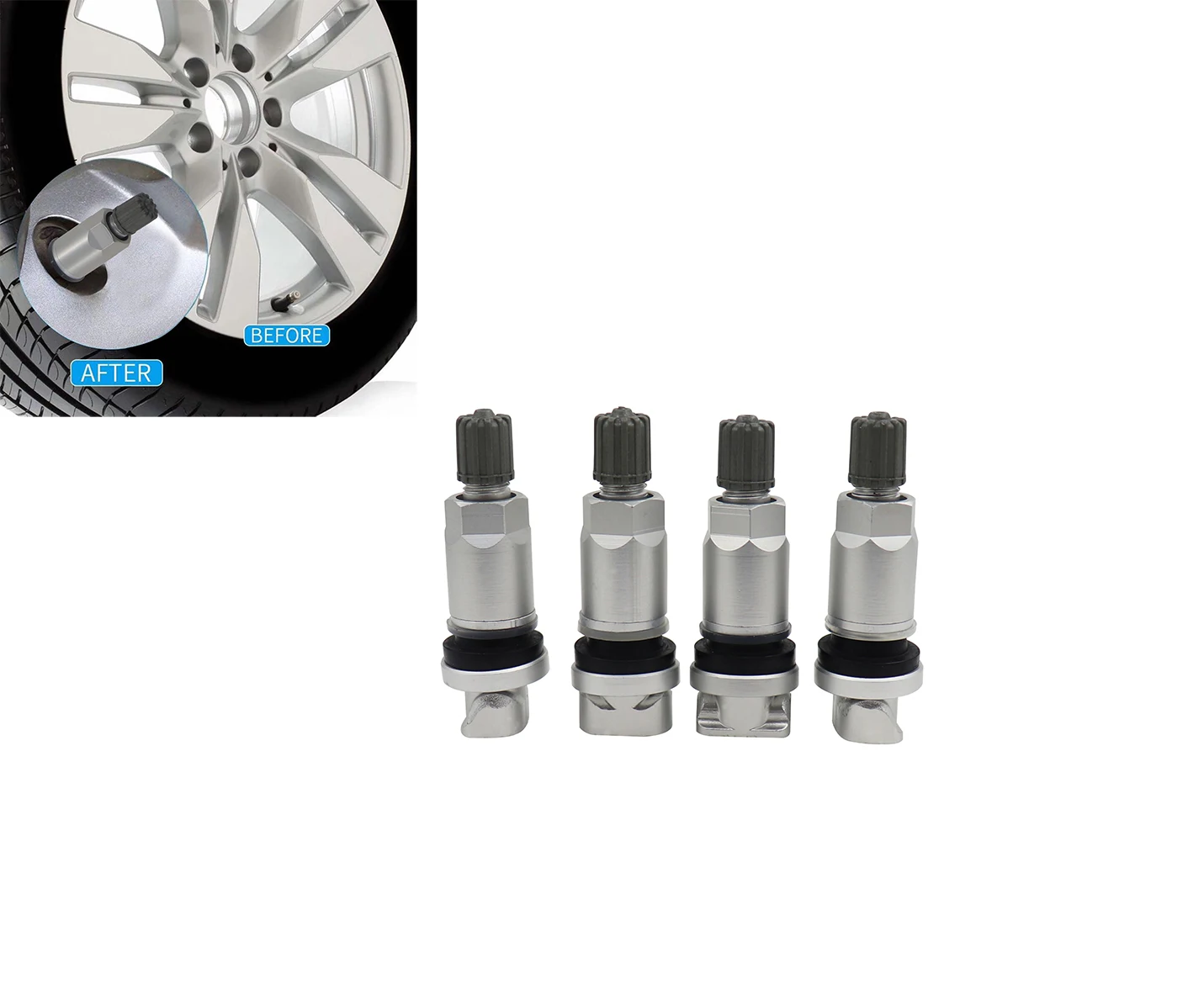 4 шт. сплав взрывобезопасный TPMS система контроля давления бескамерная шина