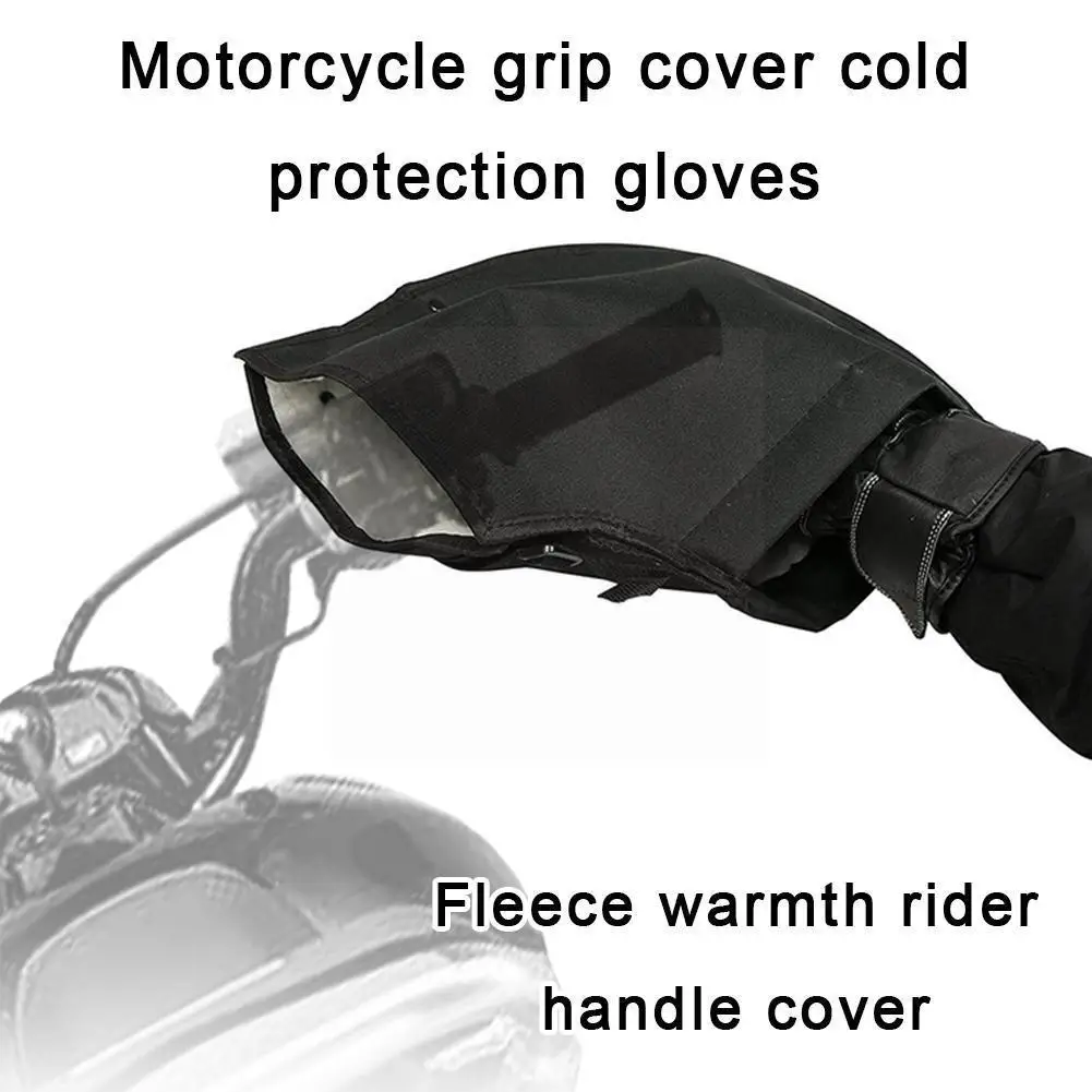 

Универсальная муфта на руль мотоцикла зимние теплые Защитные рукавицы велосипедные термозащитные перчатки на ветровое стекло C E5G8