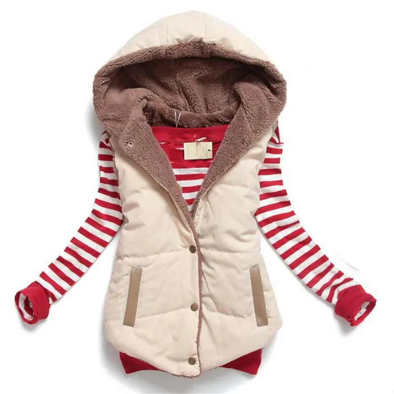 

2021 Осенняя Женская хлопковая куртка без рукавов, Женская толстовка с капюшоном, зимняя хлопковая утепленная женская модная куртка, QJ211