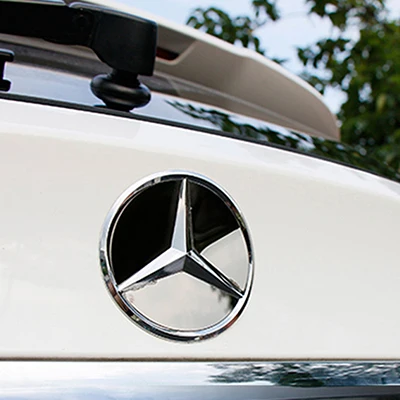 Rear Decal Для Mercedes Benz GLA CLA A GL класс GLA200 250 260X156 передний логотип наклейка титановые задние наклейки на руль Стайлинг доступ - Цвет: Rear Decal