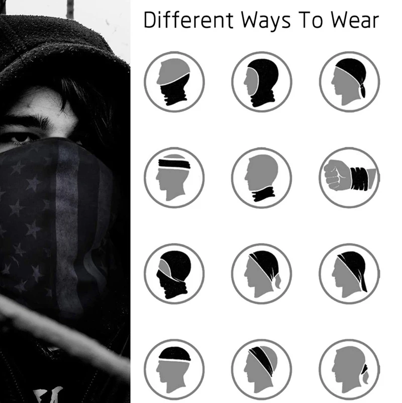 

Quality 3 Pcs American Flag Outdoor Face Mask-American Flag Protection Face Neck Shields Headwear Motorcycle Hiking Cycling Ski