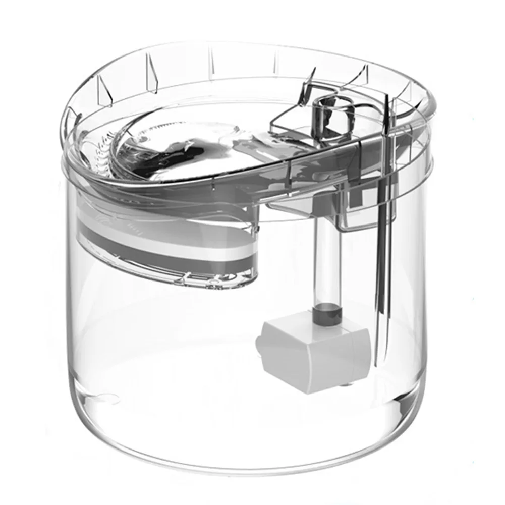 Прозрачная поилка для воды питьевой фонтанчик с краном кошек и котят