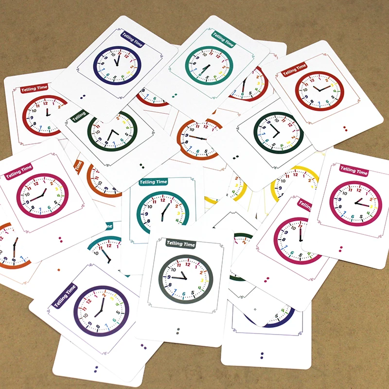 36 шт. детские развивающие карточки с будильником на 3 6 лет|Чтение| |