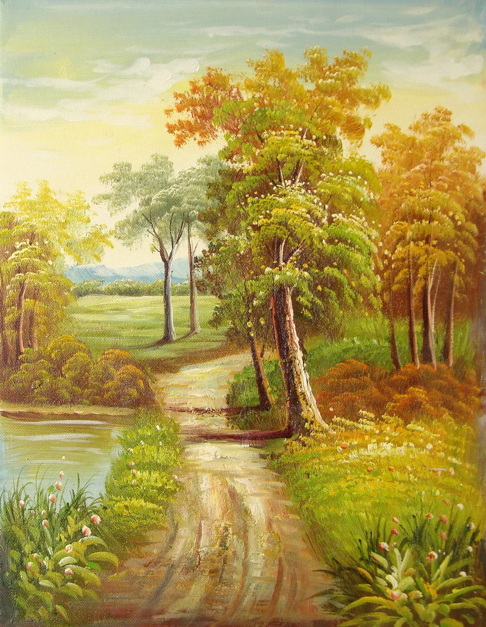 Домашний вход возле двери Лебедь олень канвас Масляные картины настенные