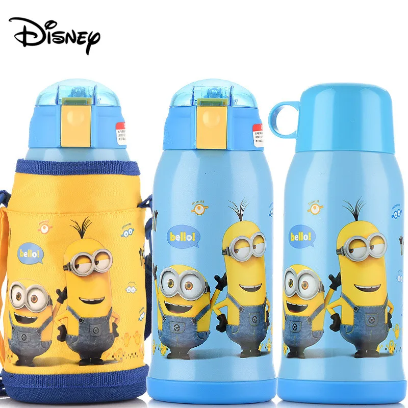 Disney детская изотермическая чашка с соломенная шляпа защитой от капель маленький