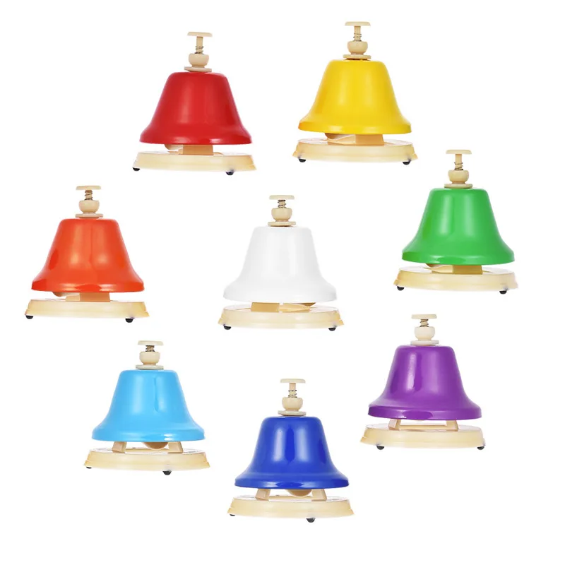 Colorful 8 Note Hand Bell Set Musical Educational Instrument Toy for Children Kids Student | Спорт и развлечения