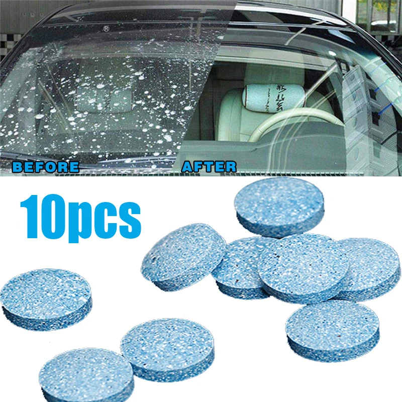 

10pcs Multifunctional Effervescent Spray Cleaner Set Without Bottle Car Window Windshield Glass Cleaning Dropshipping