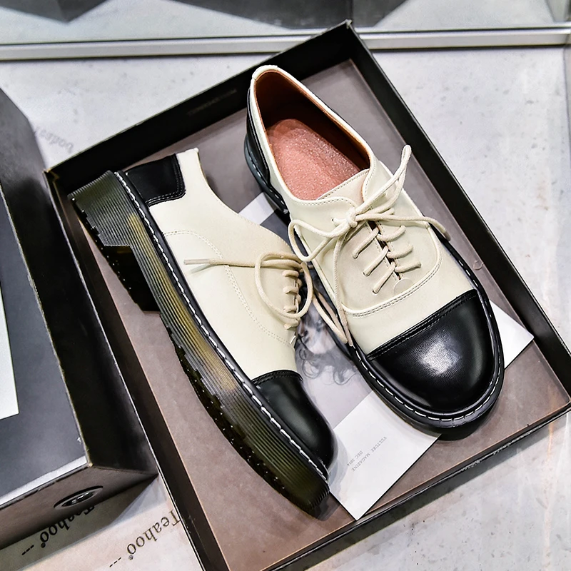 Всесезонные новые женские маленькие кожаные туфли легкие удобные Martin