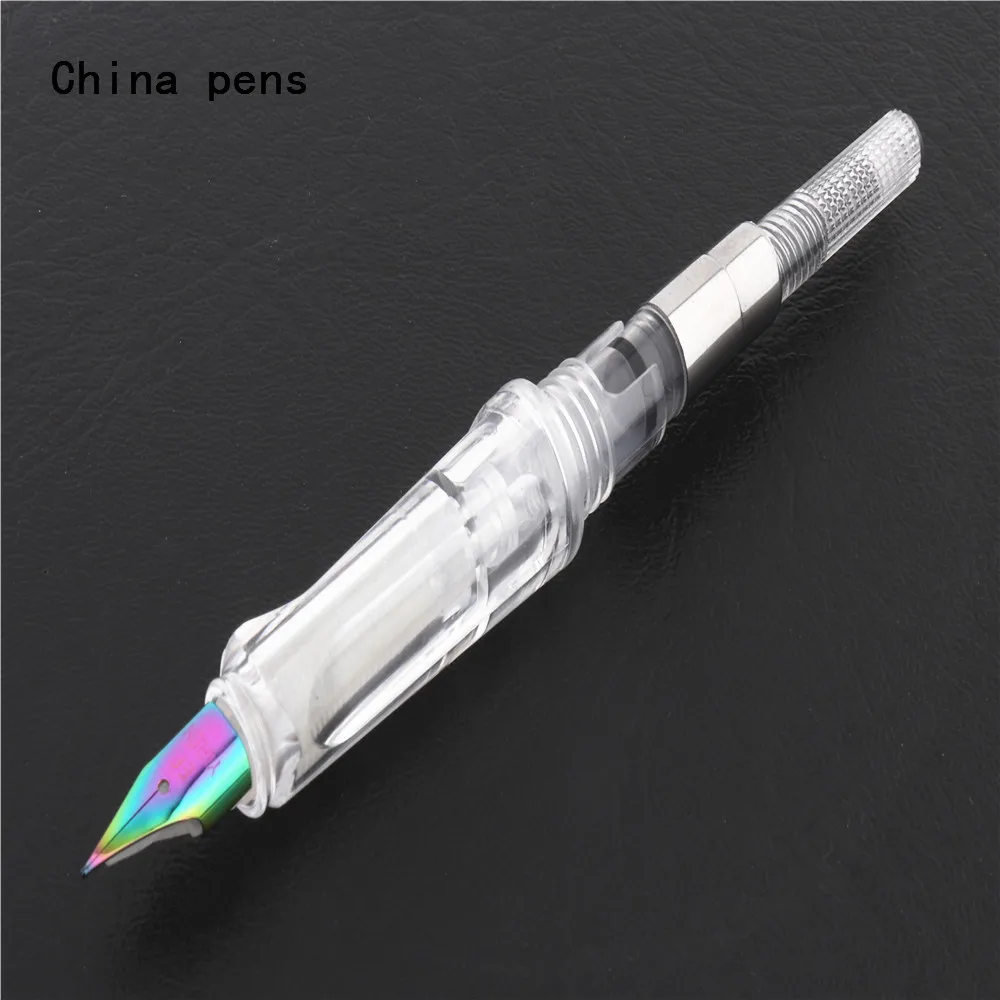 Ручка перьевая прозрачная белая камуфляжная 401 |