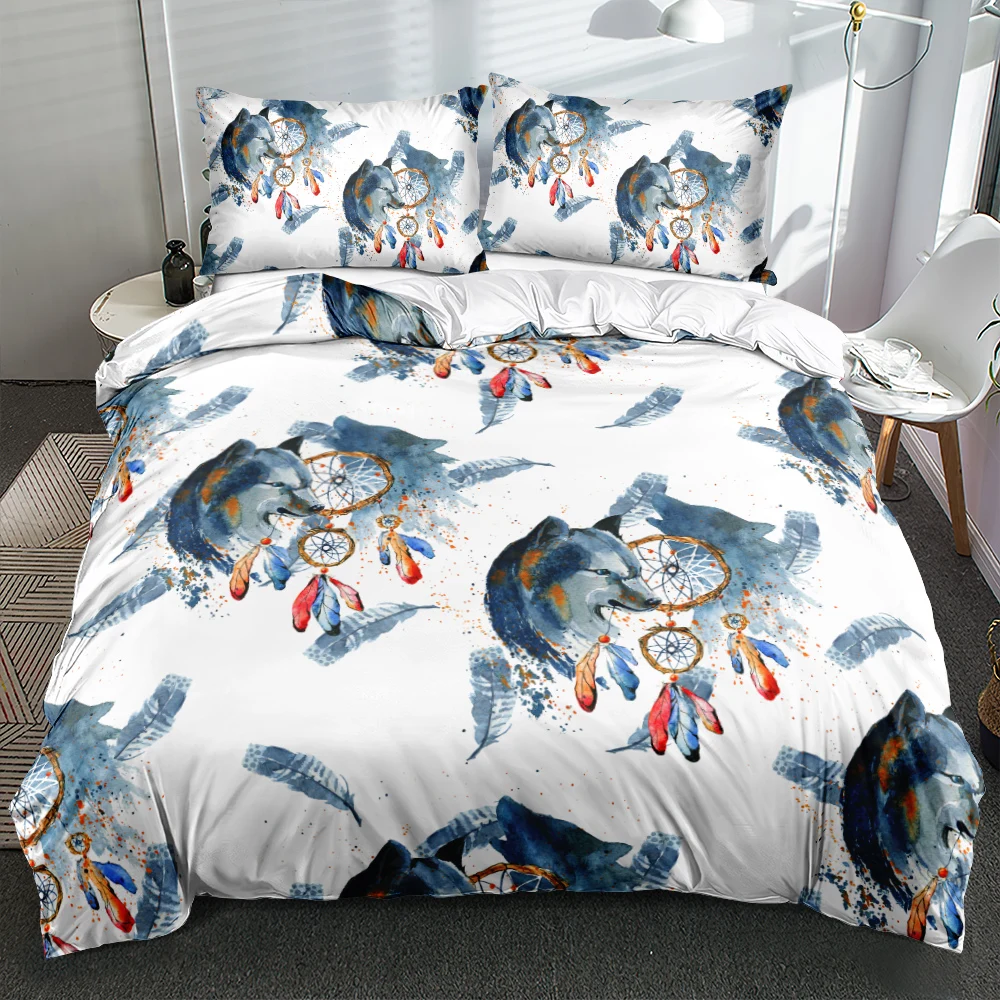

Bohemian Style Dreamcatcher Linens Colorful Bed Pillowcases Comforter Cover 173x230 King Queen Bed Collection Home Decoration