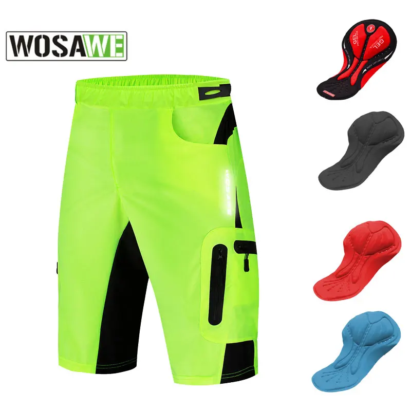 WOSAWE Новые MTB велосипедные шорты Pro мужские горные дышащие свободные уличные DIY