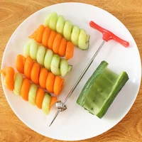 vegetables roller spiral slicer twist knife carving tool potato carrot cucumber salad chopper fruit carving cutter kitchen tools