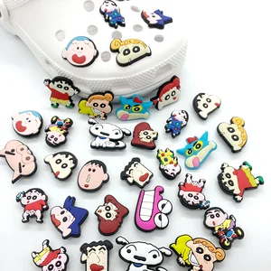 Hot 1pcs Japanese anime Shoe Charms cartoon character cute Garden Shoe funny DIY Accessories buckle  in India