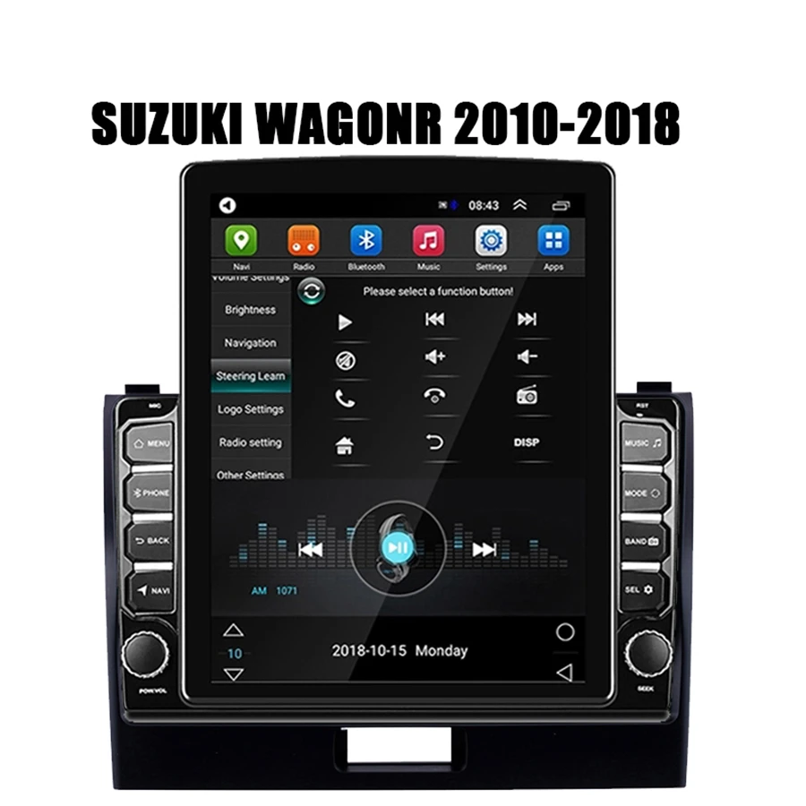 9 7 &quotТесла радио автомобильный Android плеер для SUZUKI WAGONR 2010 2018 Gps навигации