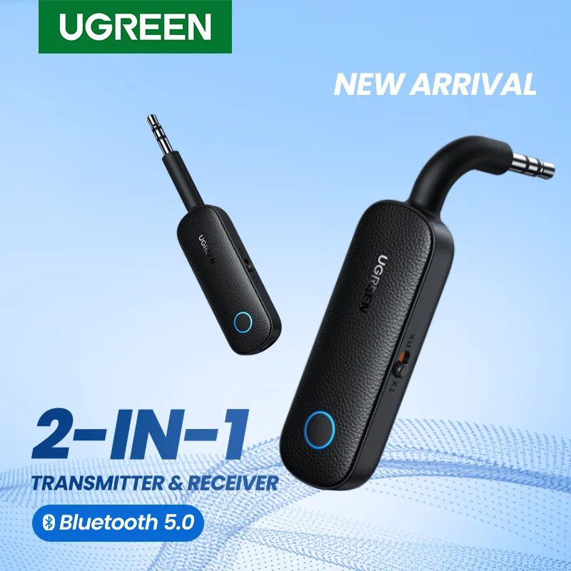 Bluetooth-адаптер UGREEN 2 в 1 передатчик приемник Bluetooth AUX 5 0 беспроводной стерео-адаптер 3