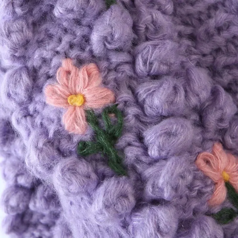 

2020 Autumn Winter New Handmade Women Cardigans Lazy Handmade Flower Sweater Jacket Women Coat Korean Fashion Women Sweater