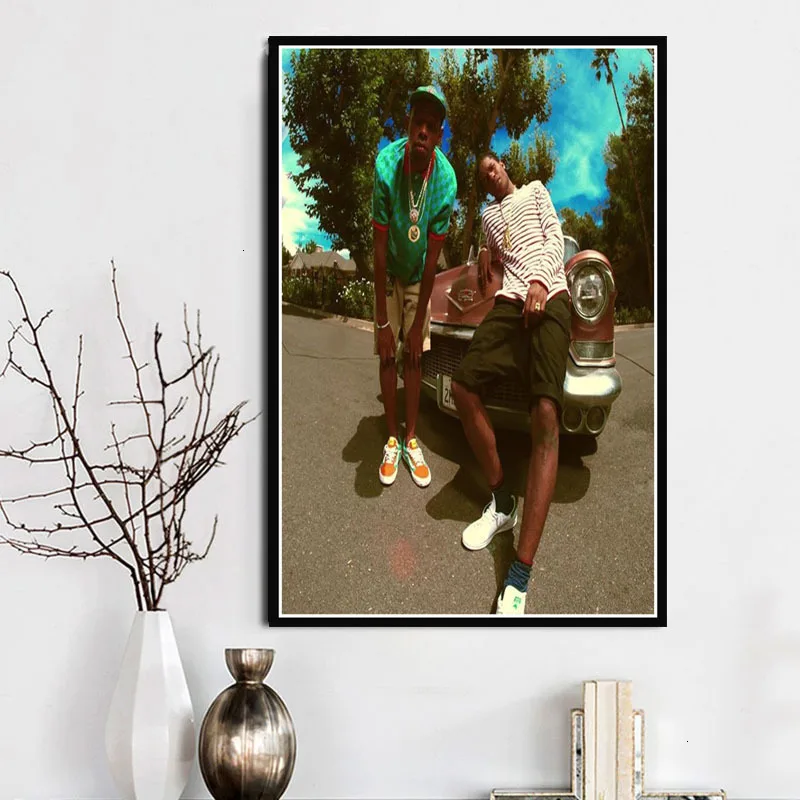 Tyler The Creator A$AP Rocky Hip Hop Rapper Singer Star Poster And Prints Canvas Wall Art Painting Pictures Room Home Decor | Дом и сад