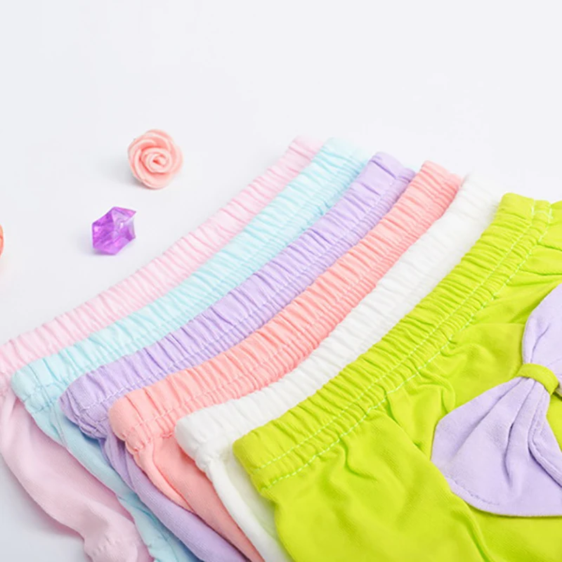 Pantalones cortos de encaje con volantes de algod&oacute;n para beb&eacute;, ni&ntilde;o y ni&ntilde;a, bombachos con cubierta de pa&ntilde;al, ropa interior s&oacute;lida, bragas rosas, bragas con volantes-4