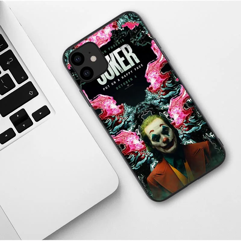 TPU Чехол Joker Horror Movie Joaquin Phoenix для iPhone 11 Pro Max X 7 8 Plus XR XS MAX Black - Цвет: TPU
