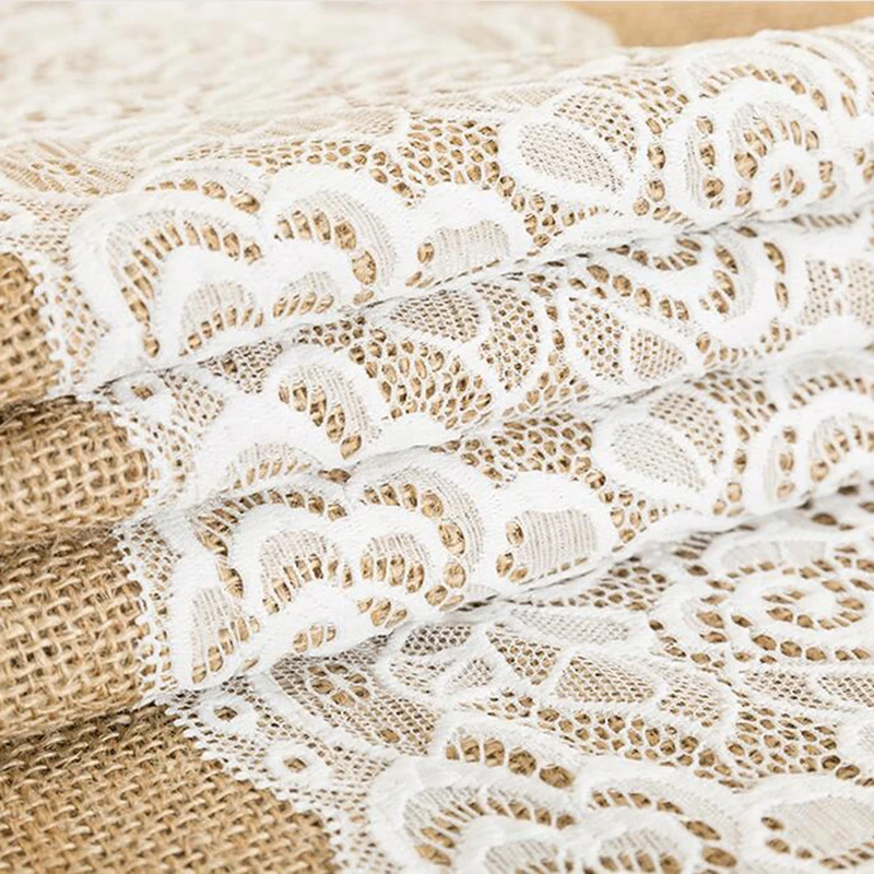 Натуральный в декорированном мешковиной горшке Настольная дорожка отличный