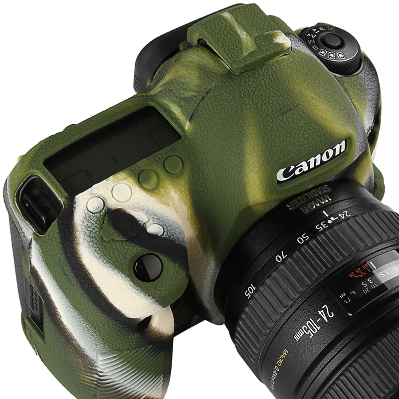 Чехол для корпуса камеры из мягкого силикона защитная сумка Canon 5D3 5D4 6D2 80D 90D EOS R RP 1DX