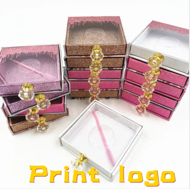 

8-25mm Lashes Rectangle Box 50/100 pcs Eyelash Packaging Box Wholesale Lashes Boxes Empty Eyelash Package Boxes Case