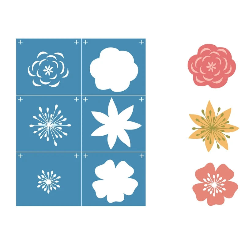 

Snowflake Flower Self-Adhesive Silk Screen Printing Stencil for Painting T-Shirt