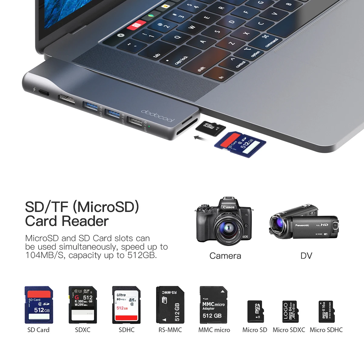 Dodocool USB C концентратор для MacBook Pro адаптер с 1 Гбит/с RJ45 гигабитный Ethernet 4K HD 3 2 0