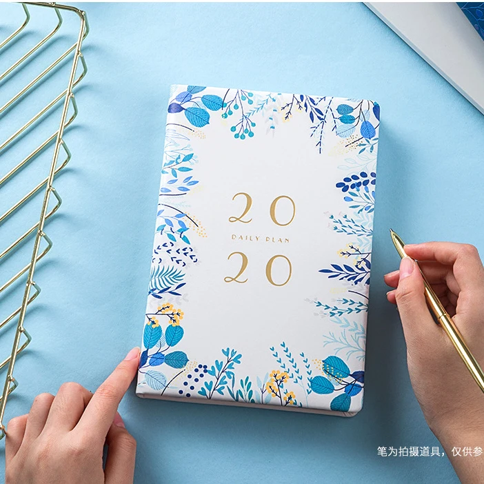 Из искусственной кожи A5 канцелярский блокнот 2020 ежедневно на для планирования